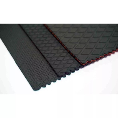 51x130'' 3mm Black CR Embossed Neoprene Rubber Sheet For Non Slip Floor Mats