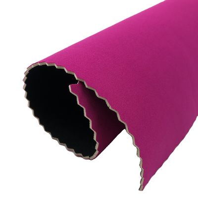 Elastic SCR Nylon Rubber Sheet , Chloroprene Patterned Neoprene Fabric