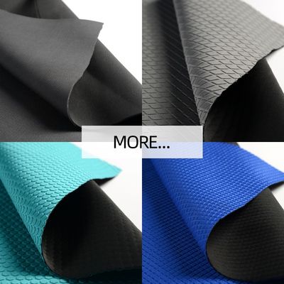 Coarse Graining Wetsuit Fabric Material , Embossing Microgroove Clothes Neoprene Fabric