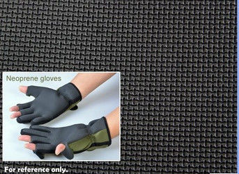 No Slip 3MM Neoprene Sharkskin Gloves sheet Butadiene Rubber SBR