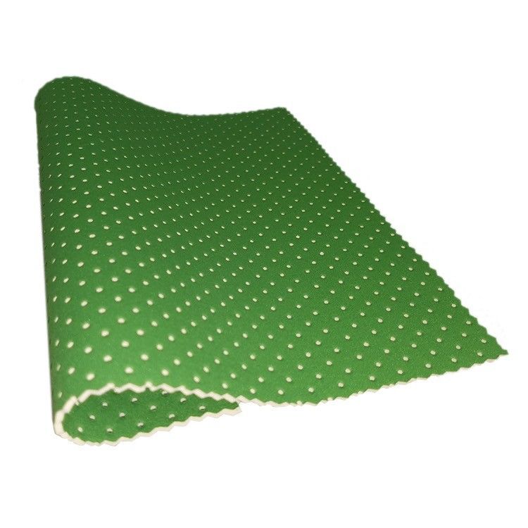 Green Laminated Mesh SBR Neoprene Fabric Sheet Lightweight