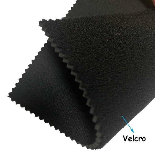 Black W130cm SBR Double Sided Neoprene Fabric With Polyester Knitted