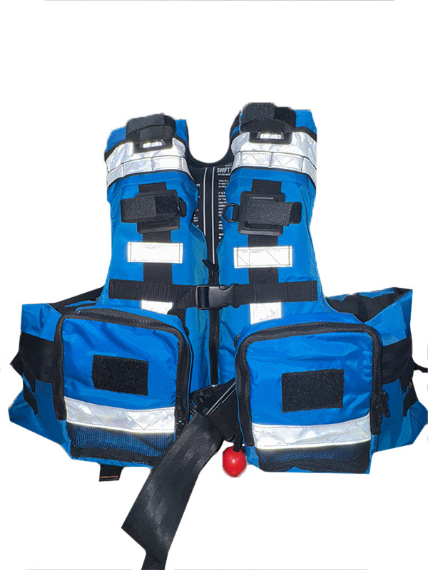 Jacket For Rescue 150N Professional Multi-Pocket Lifesaving High Buoyancy PFD Water ...