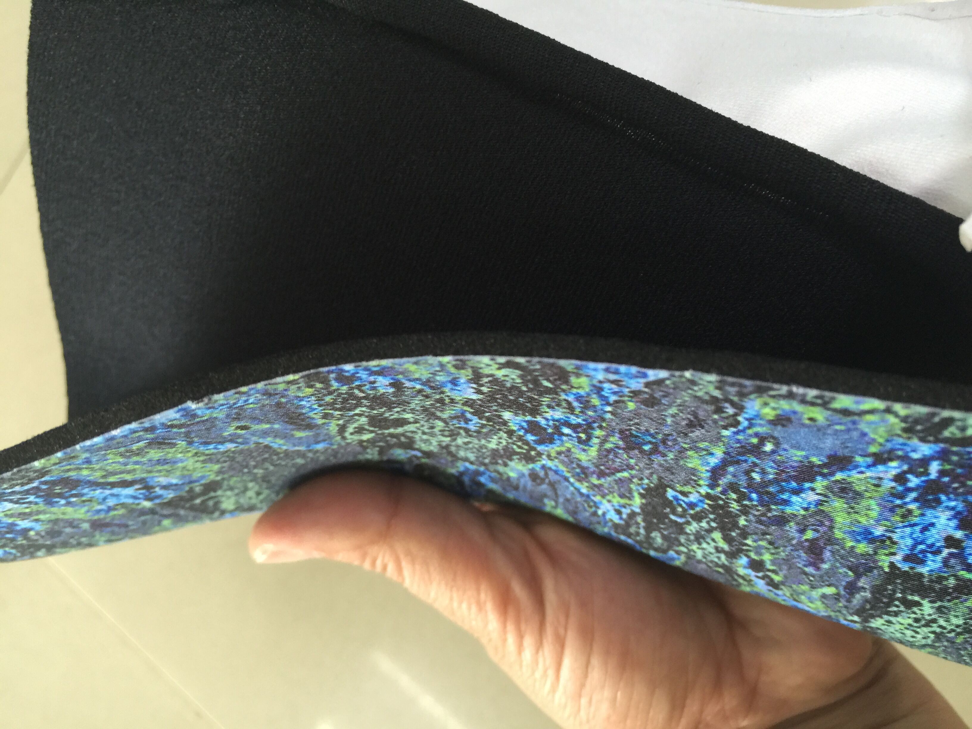 SBR Camouflage Neoprene Fabric , 51'' Wide Shockproof Printed Neoprene